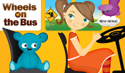 The first children's app from Duck Duck Moose called Wheels on the Bus