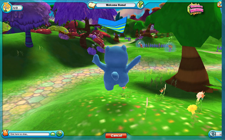 Screen capture of the new Ganz virtual world for kids called Amazing World