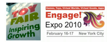 The virtual world conference Engage Expo was held at the same time and same location as the annual NY Toy Fair