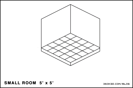 The three main room sizes in the Webkinz world