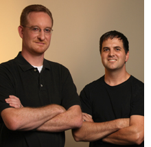 The creators behind Wizard101: Josef Hall and Todd Coleman