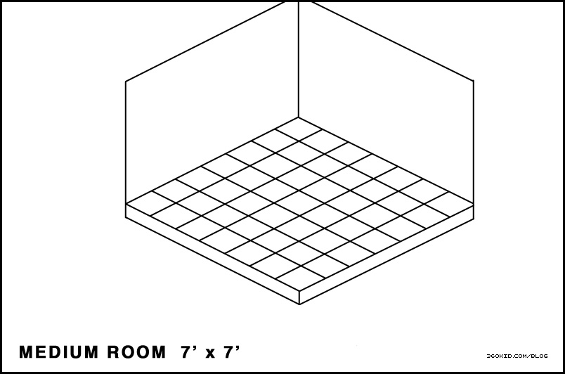 A medium sized 7' x 7' Webkinz room grid.
