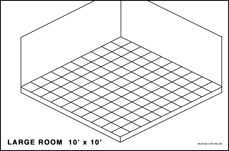 A large sized 10' x 10' Webkinz room grid.